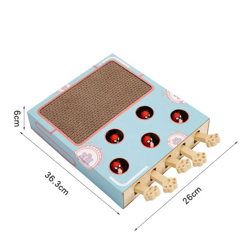 Interactive Cat Maze Toy Box With Scratcher Mouse Chase Game