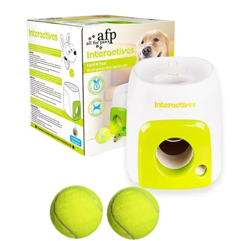 Interactive Smart Automatic Dog Ball Launcher With Food Reward