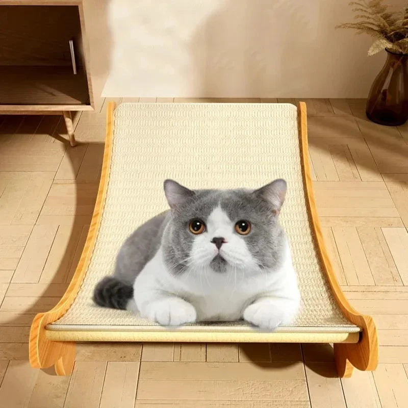 Detachable Wooden Cat Scratching Board And Cat Sleeping Bed