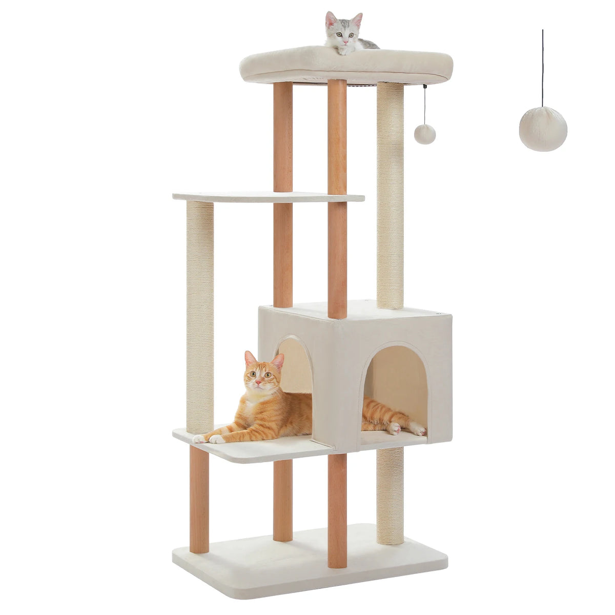 PAWZ Road Multi Tier Cat Tree With Sisal Scratching Posts
