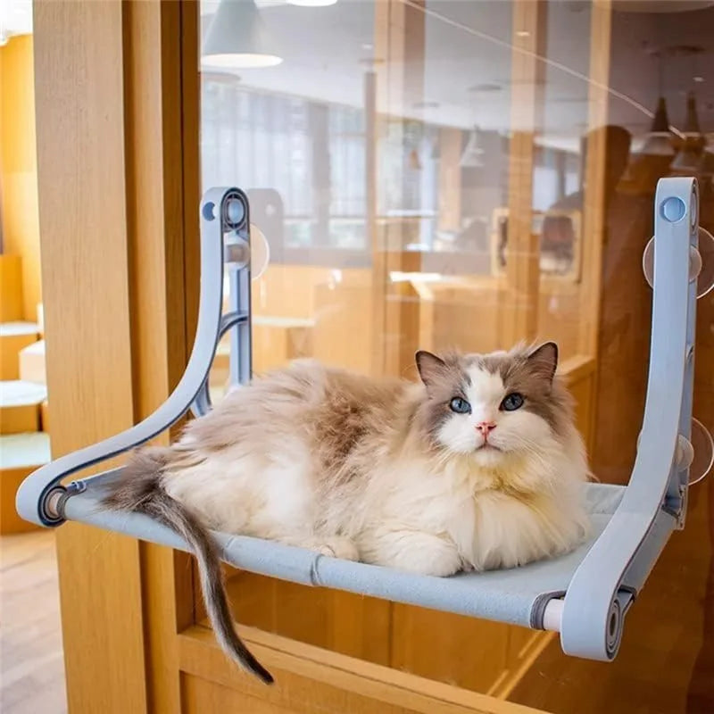 Cordless Cat Window Perch Hammock With Strong Suction Cups