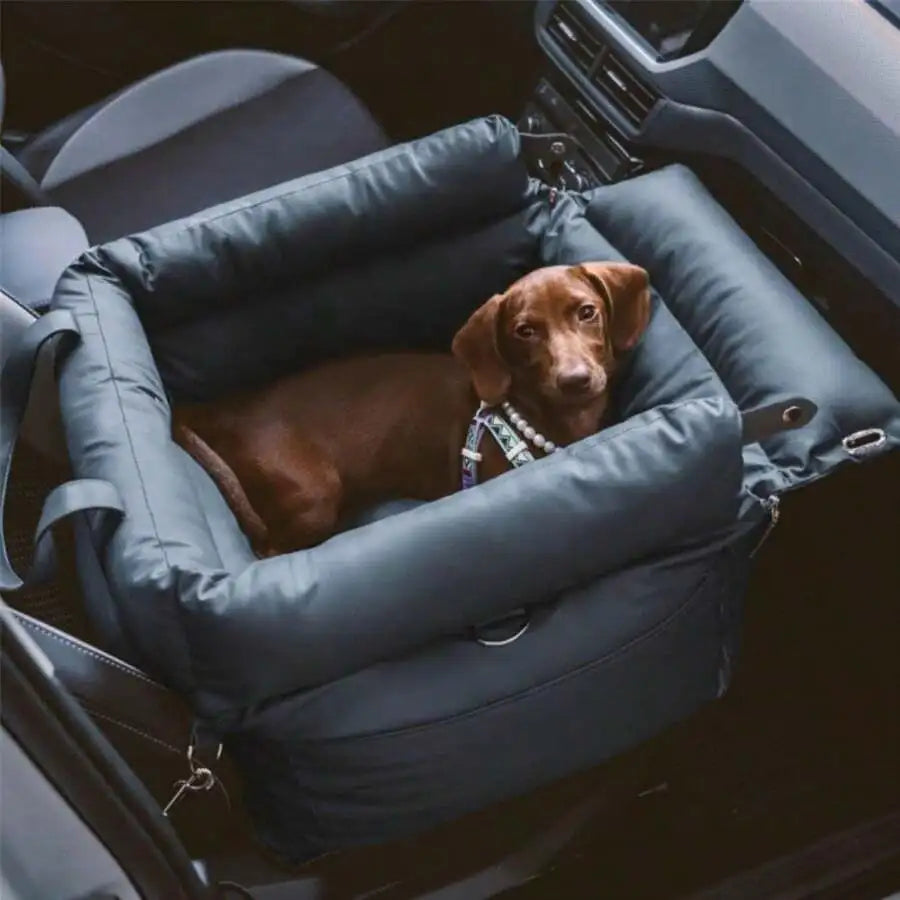 Detachable Pet Car Seat Cover With Portable Travel Dog Bed