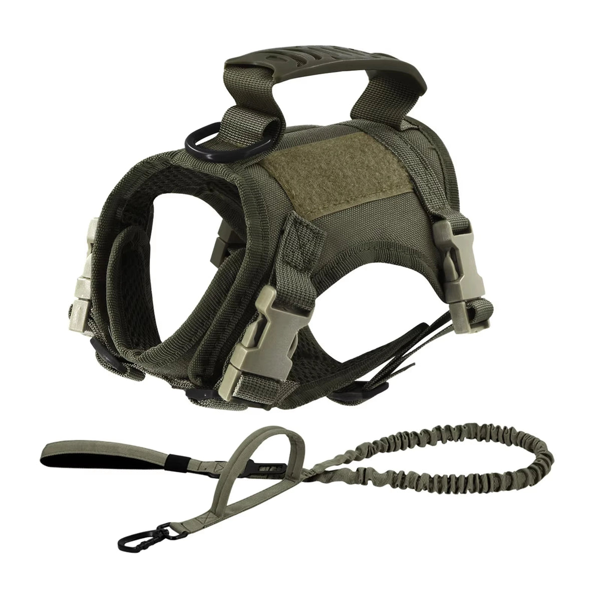 Adjustable Tactical Harness And Leash Set For Small Dogs