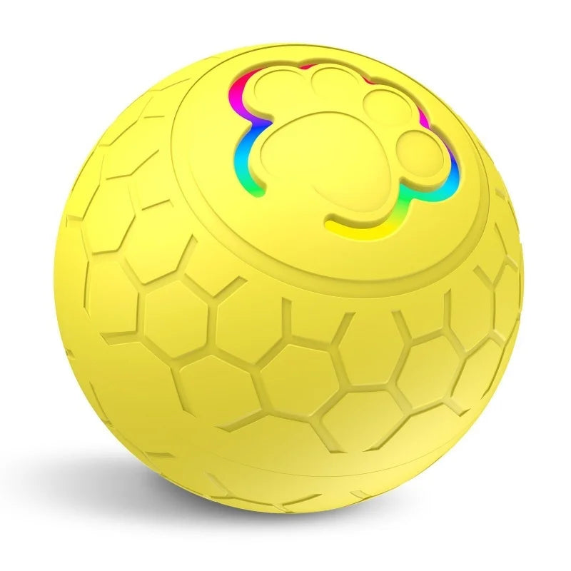 Automatic Rechargeable Interactive Dog Toy Ball With RGB Lights