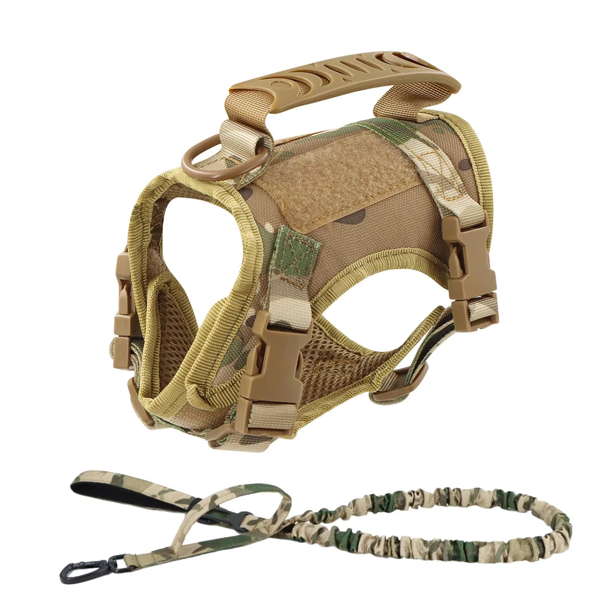 Adjustable Tactical Harness And Leash Set For Small Dogs