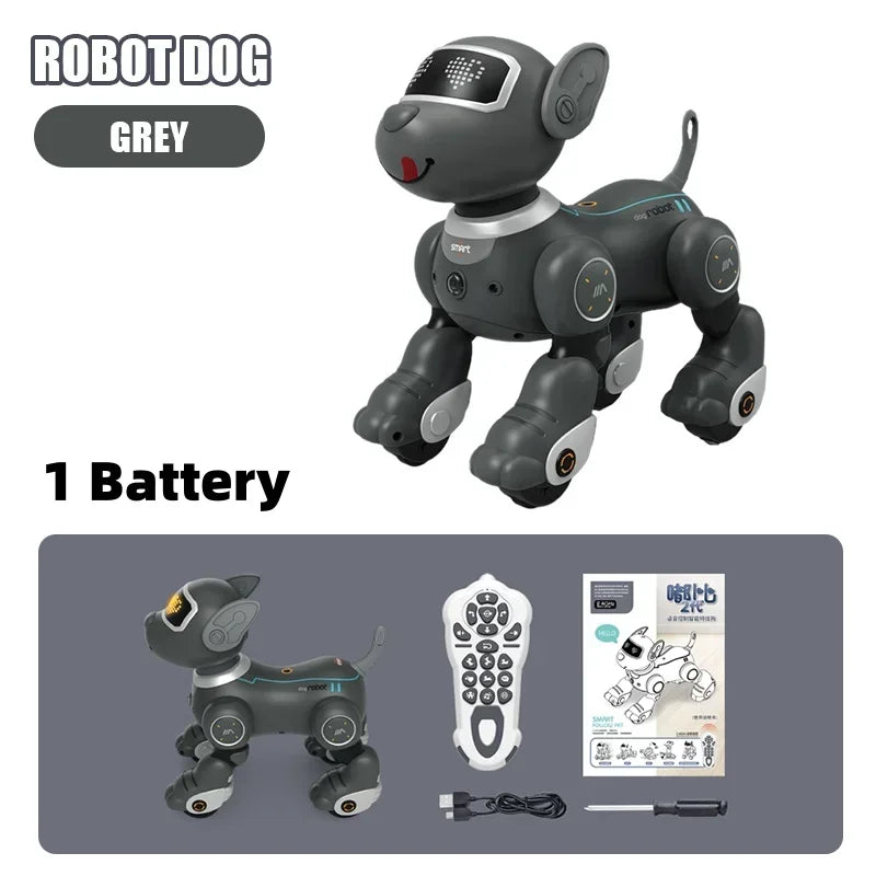 Remote Control Robot Dog Intelligent Voice Control Pet Puppy Smart Dogs Robot Touch Sensing Dance RC Dog Robotic Kids Toy Gifts