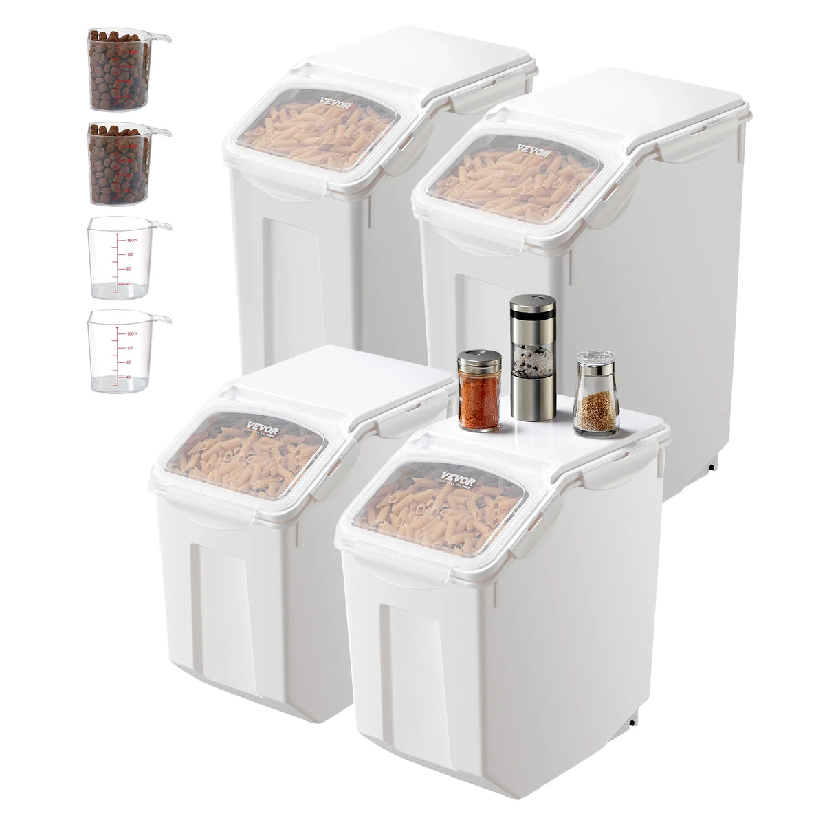 Large Capacity Rice And Dog Food Storage Container Set