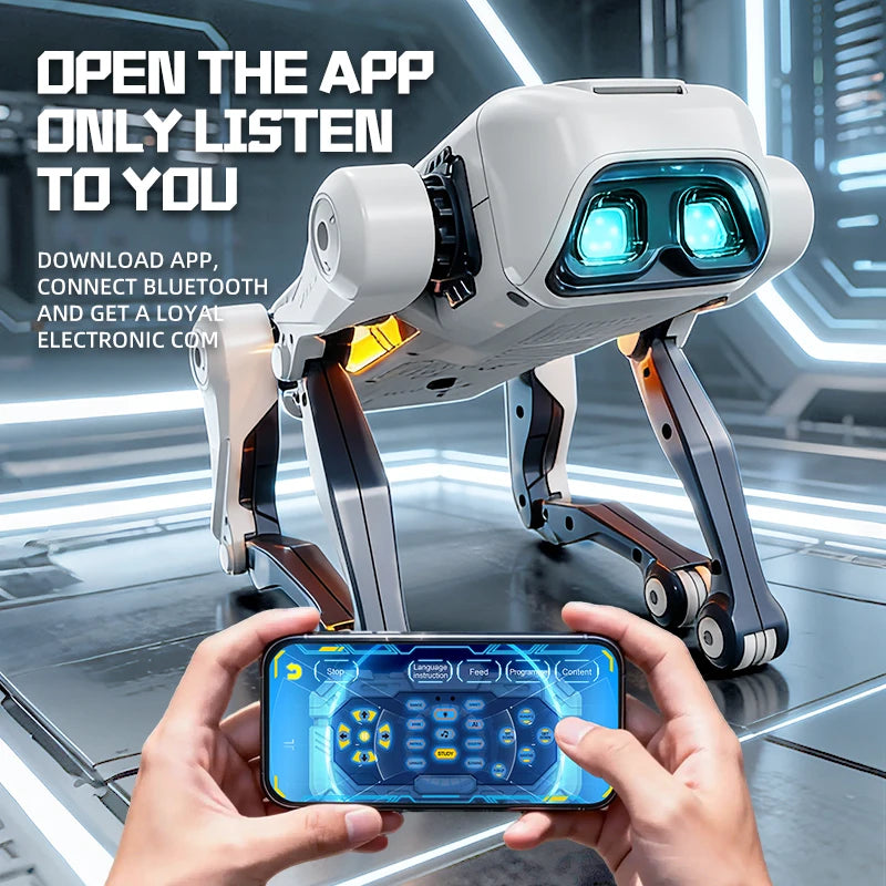 Electric RC Intelligent Robot Dog Multifunction RC Mechanical Dog Educational Toy Bionic Smart Robot Toy Gift