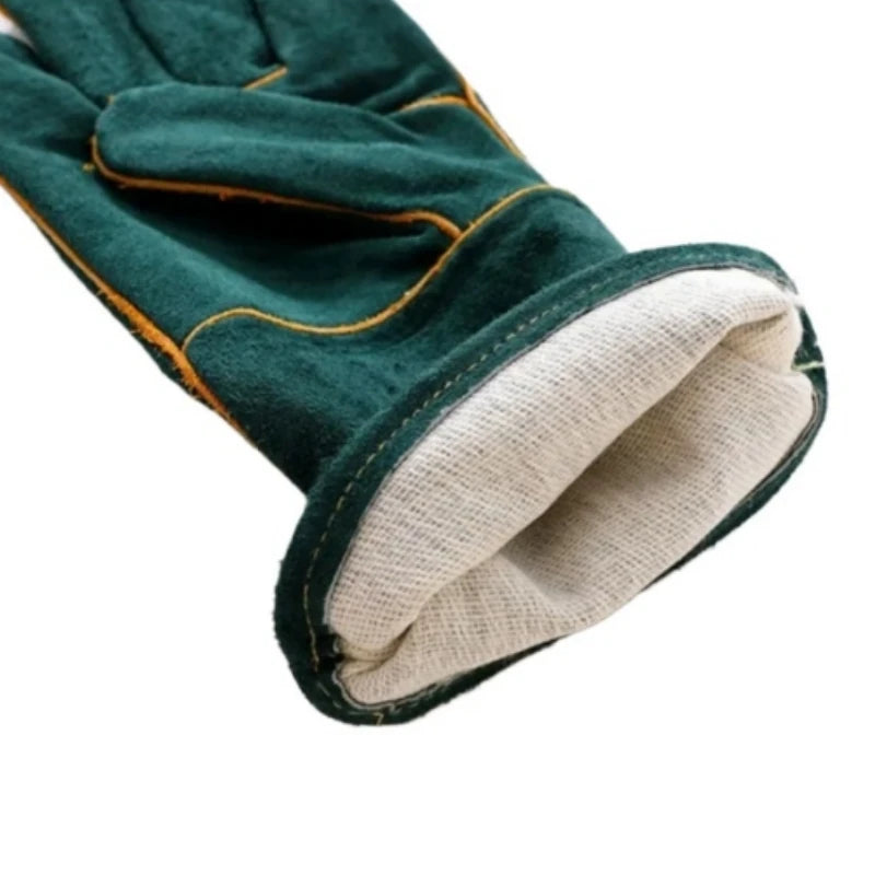 Leather Anti Bite Safety Gloves For Pet And Reptile Handling