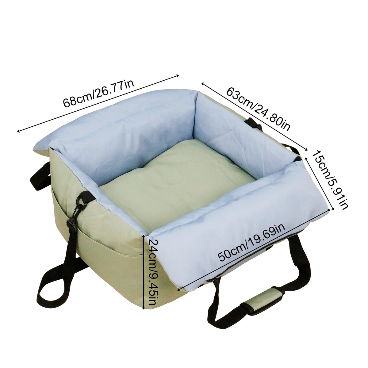 Borwart Portable Dog Booster Seat With Washable Cover
