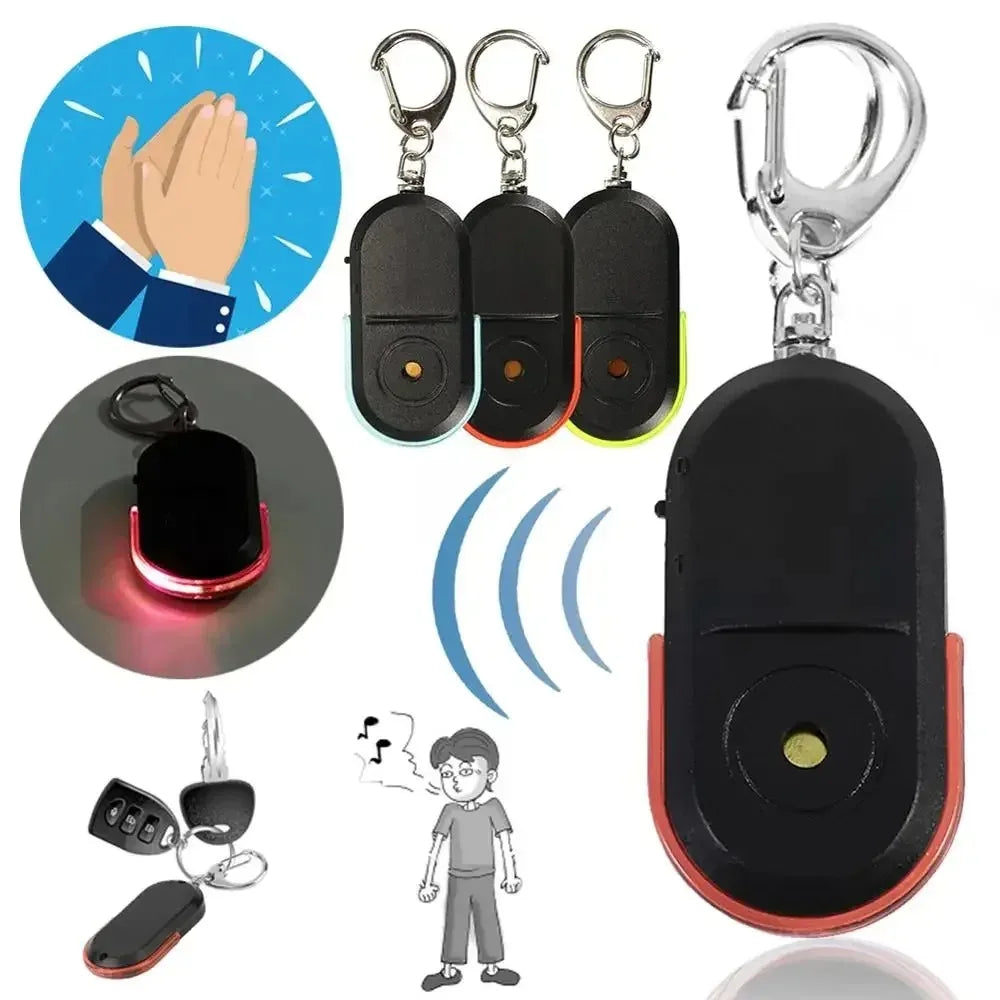 Smart Anti Lost Key Finder With Led Light Portable Keychain