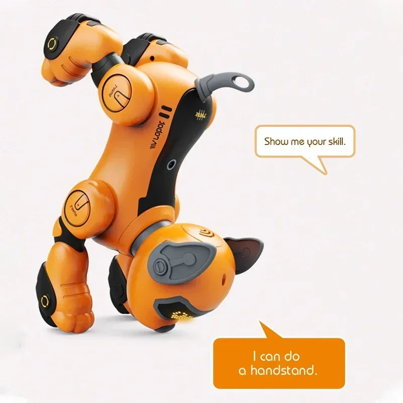 Remote Control Robot Dog Intelligent Voice Control Pet Puppy Smart Dogs Robot Touch Sensing Dance RC Dog Robotic Kids Toy Gifts