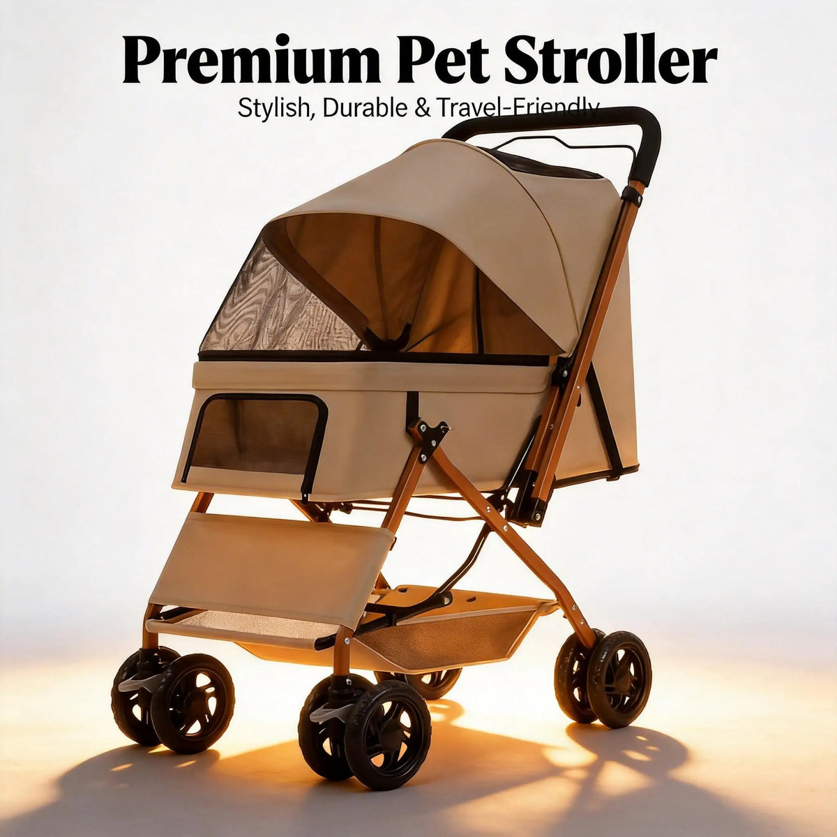 Premium Portable Pet Stroller Travel Carrier For Dogs