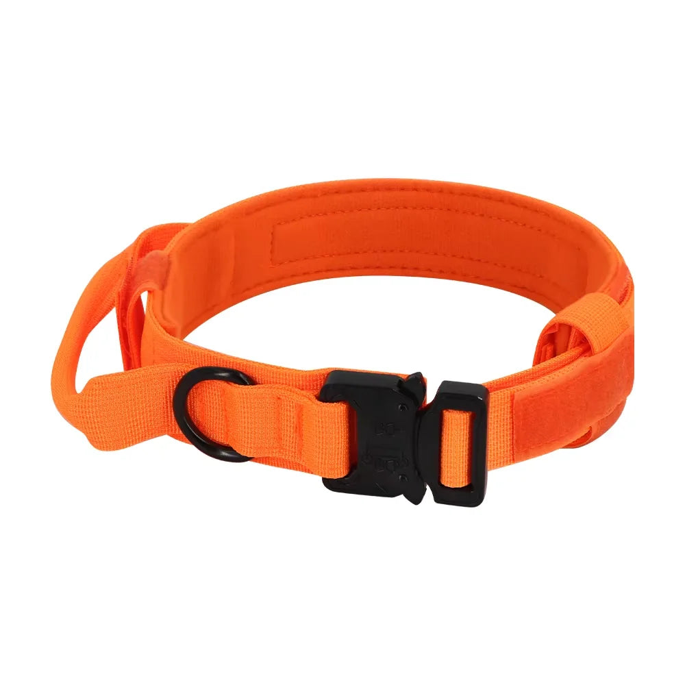 Tactical Nylon Dog Collar And Leash Set With Quick Release
