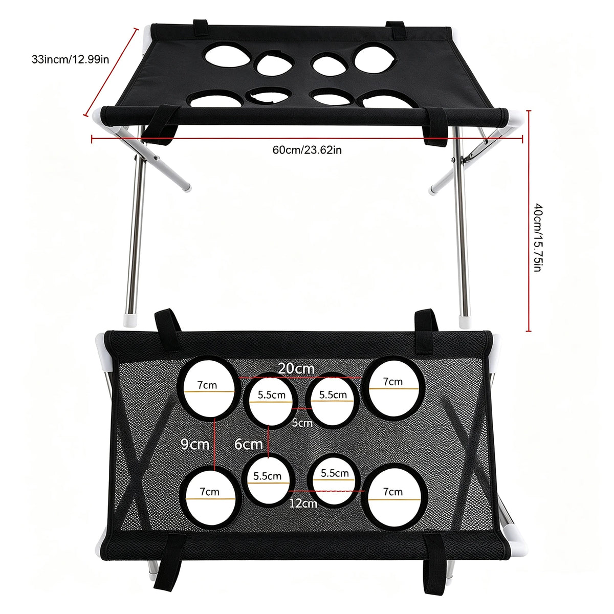 Pet Bathing Hammock with Eight Holes Foldable Pet Grooming Table Pet Washing Station for Picking Ears Nail Clipping Home