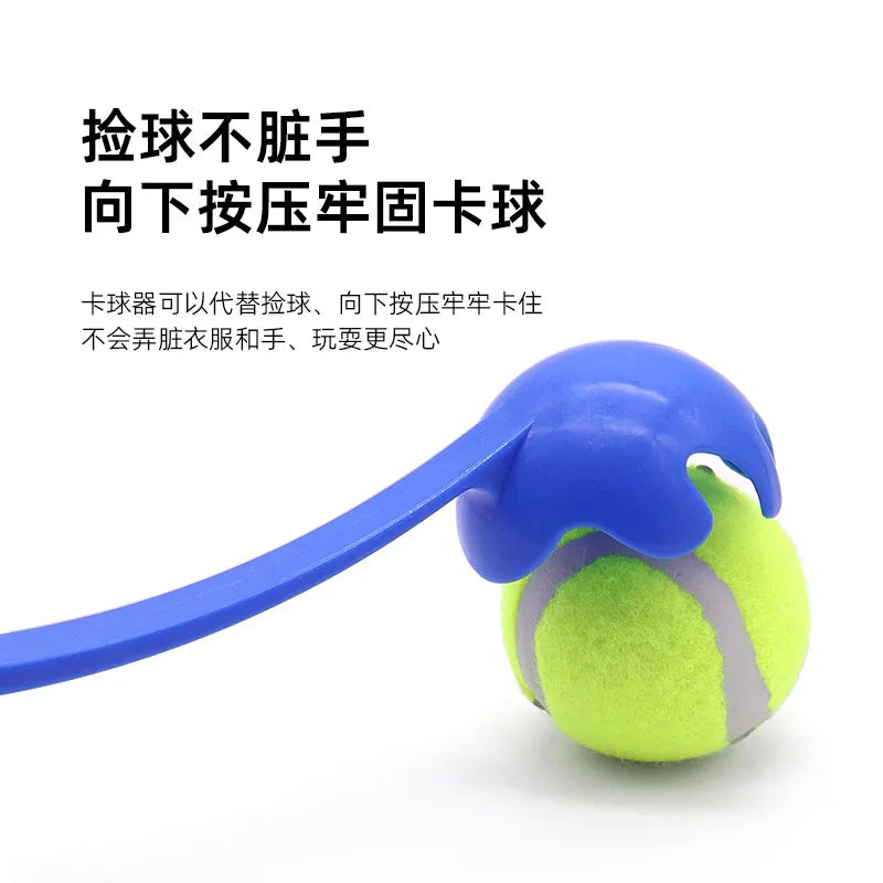 Pet ball thrower, dog ball thrower toy, outdoor ball throwing and retrieving device, plastic throwing rod dog toy