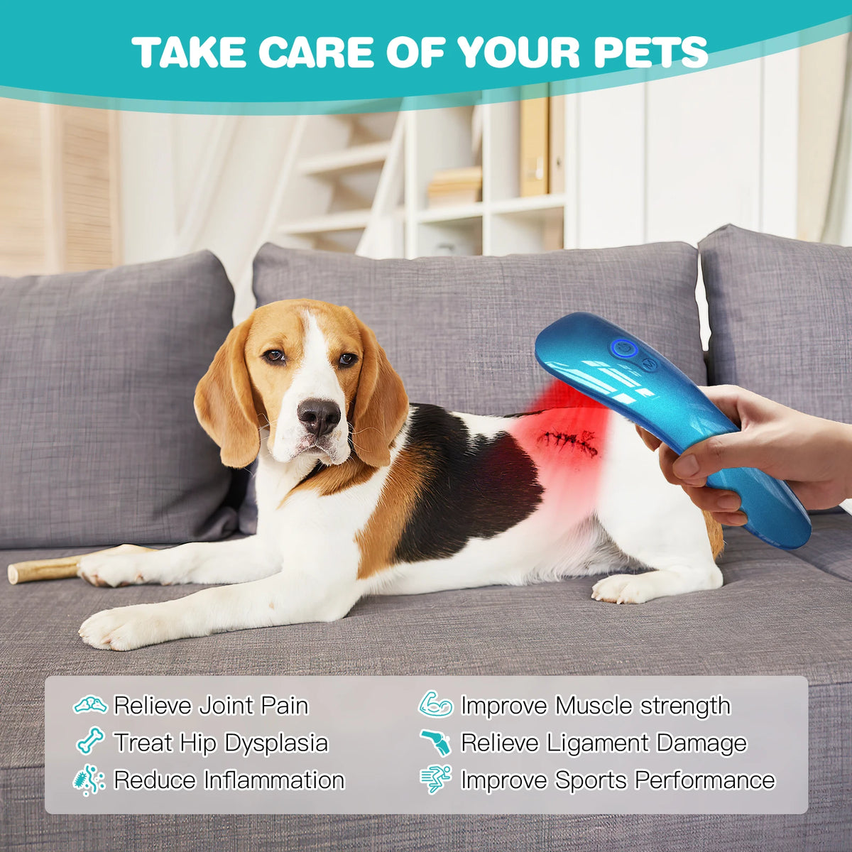 Pet Red Light Therapy Device For Dogs Cats Pain Relief