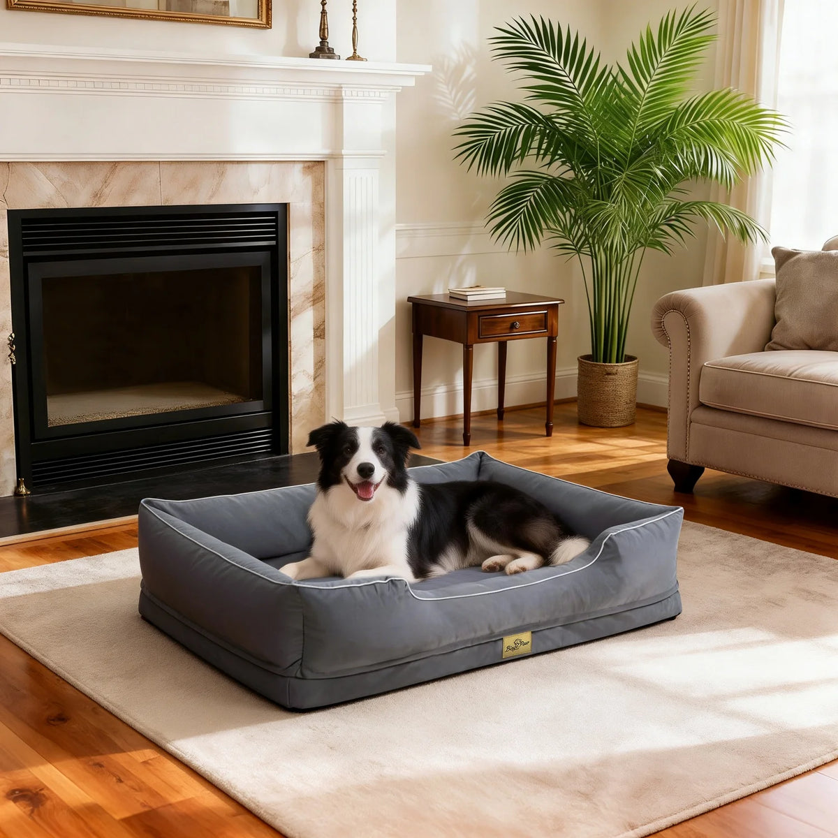 Bingopaw Orthopedic Dog Bed With Removable Washable Cover