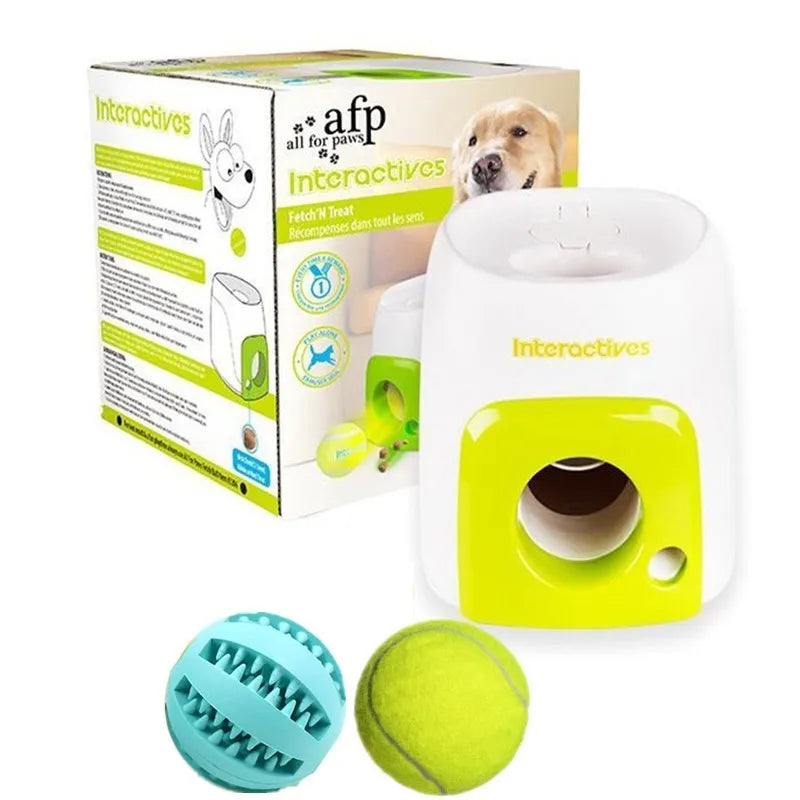 Interactive Smart Automatic Dog Ball Launcher With Food Reward