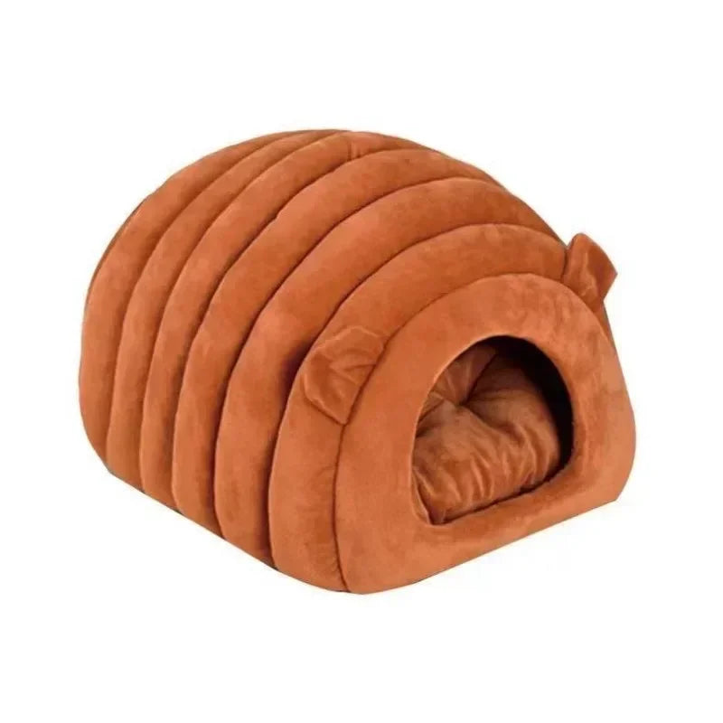 Winter Warm Fully Enclosed Cotton Cat Kennel Sleeping Bed