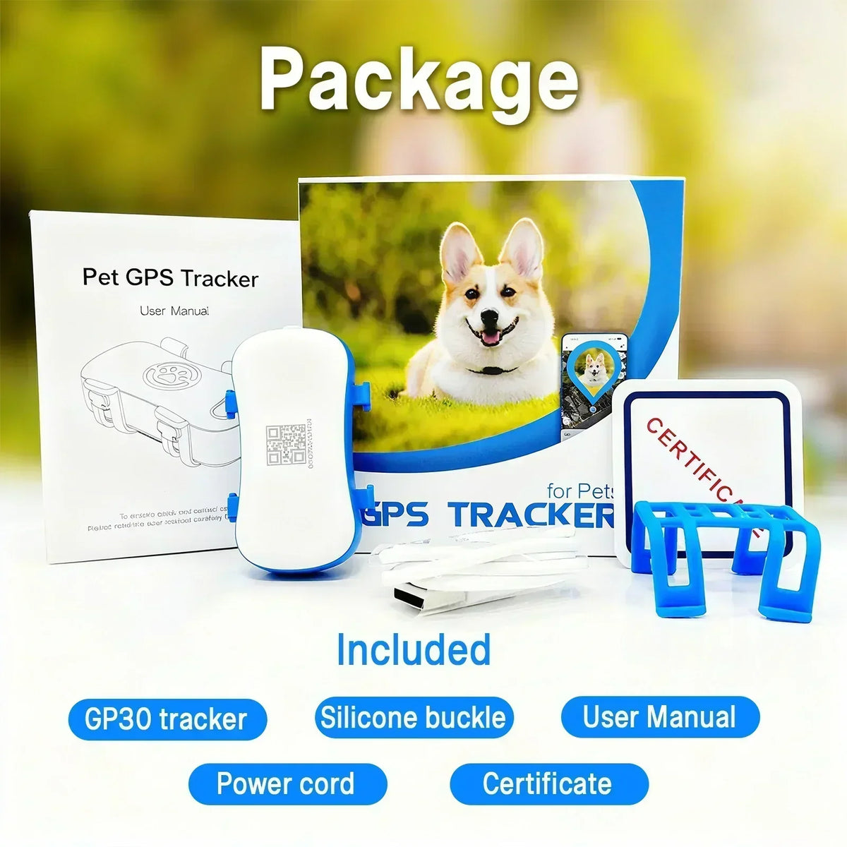 Wanwaytech 4G GPS Pet Tracker With Real Time Location Tracking