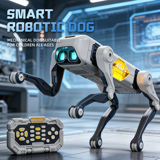 Electric RC Intelligent Robot Dog Multifunction RC Mechanical Dog Educational Toy Bionic Smart Robot Toy Gift