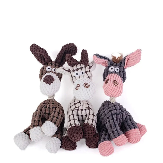 1PCS Pet plush toys for dogs, interactive, stress relieving, chew resistant toys, pet supplies
