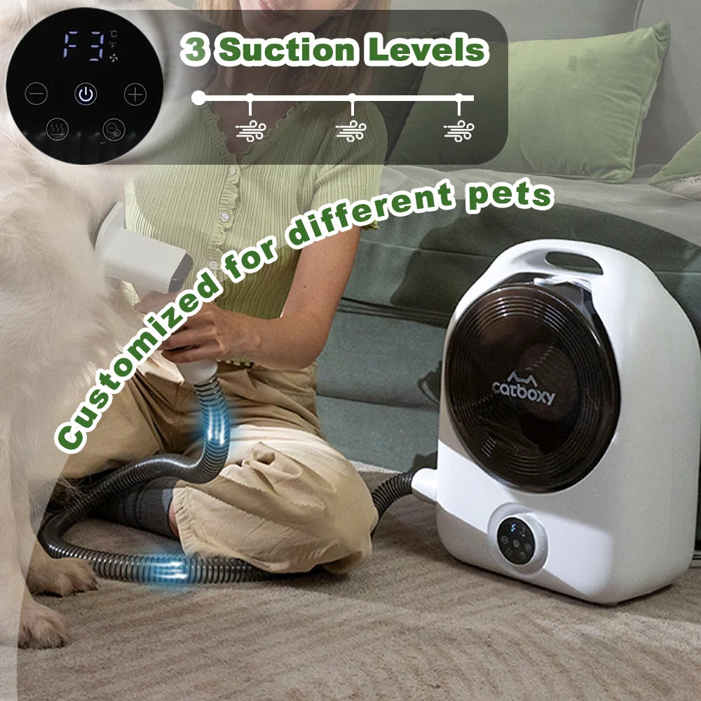 Professional Cat And Dog Grooming Vacuum With Blow And Suction