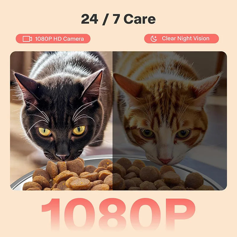 Nityers Smart Pet Feeder With Camera And WiFi App Control