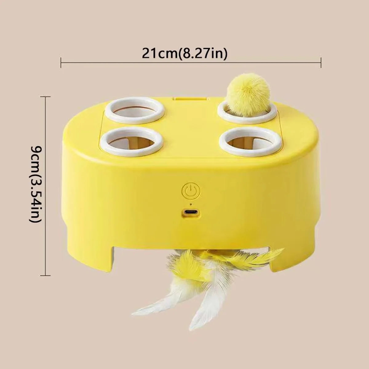 Interactive Cheese House Cat Toy With Scratch And Bite Resistance