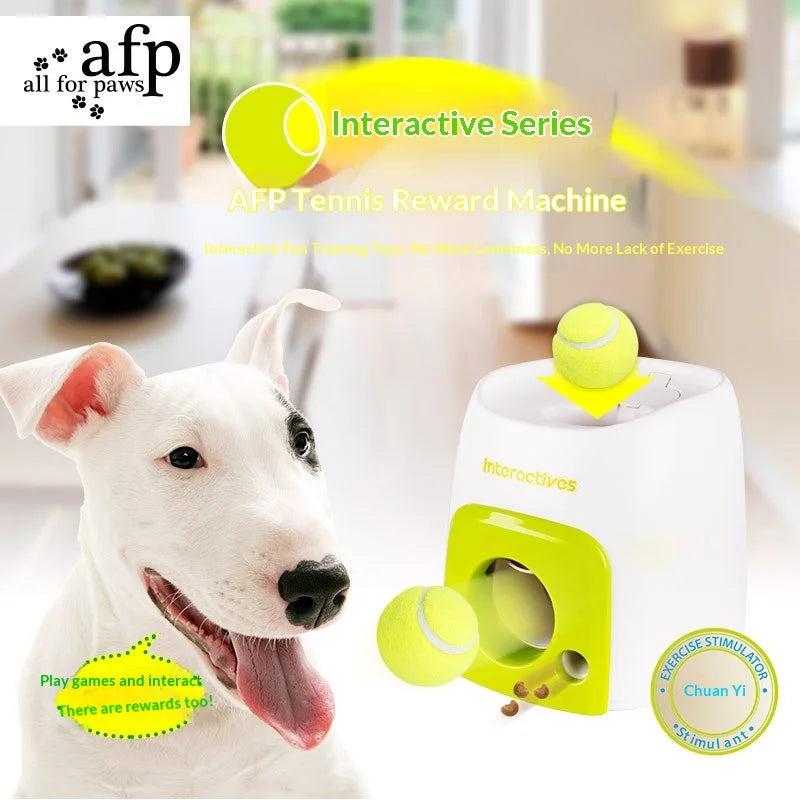 Interactive Smart Automatic Dog Ball Launcher With Food Reward