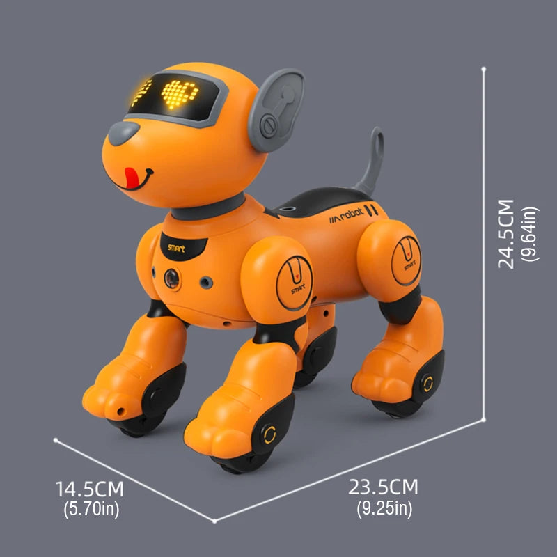 Funny RC Robot Electronic Dog Stunt Puppy Voice Command Programmable Touch-sense Music Song Robots Dogs for Children's Toys Kids