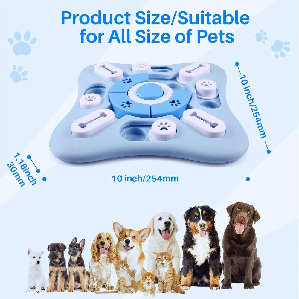 Interactive Squeaky Dog Puzzle Toy For Training And Treat Dispensing