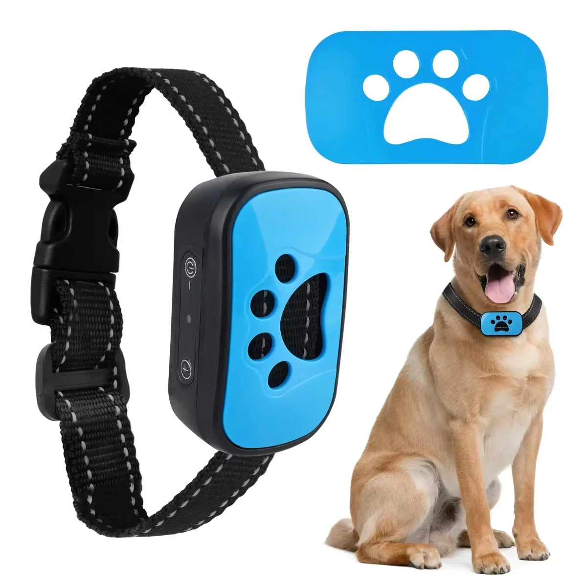 Rechargeable Ultrasonic Dog Anti Bark Training Collar With Vibration