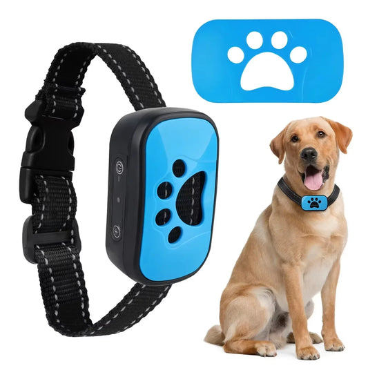 Rechargeable Ultrasonic Dog Anti Bark Training Collar With Vibration