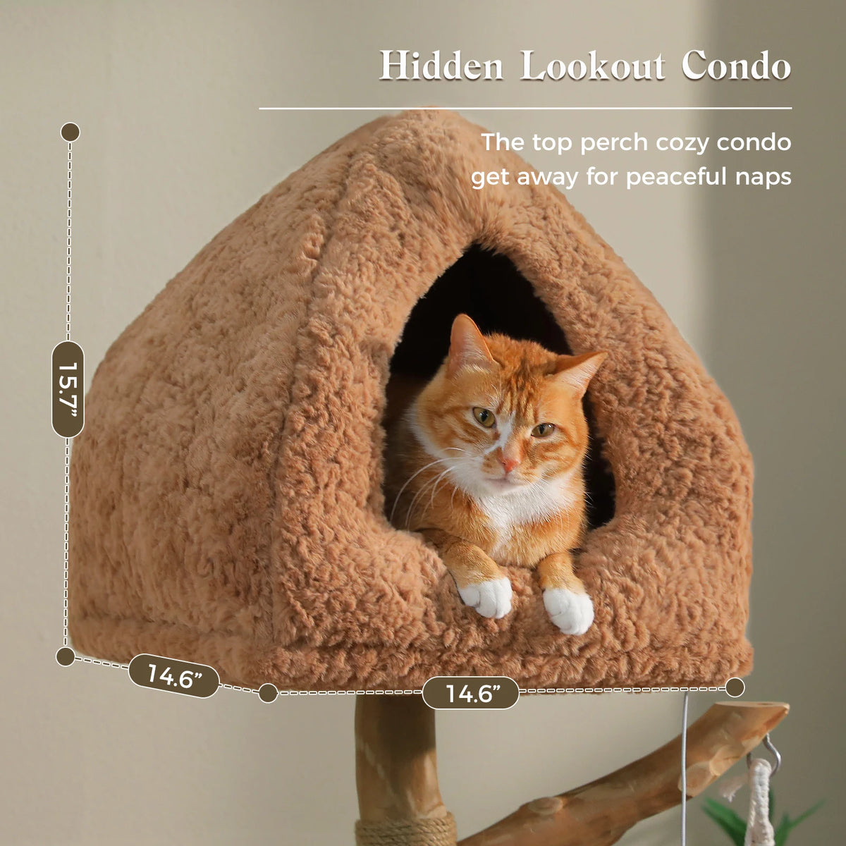 Pawz Road Modern Cat Tower Featuring Swing Hammock And Baskets