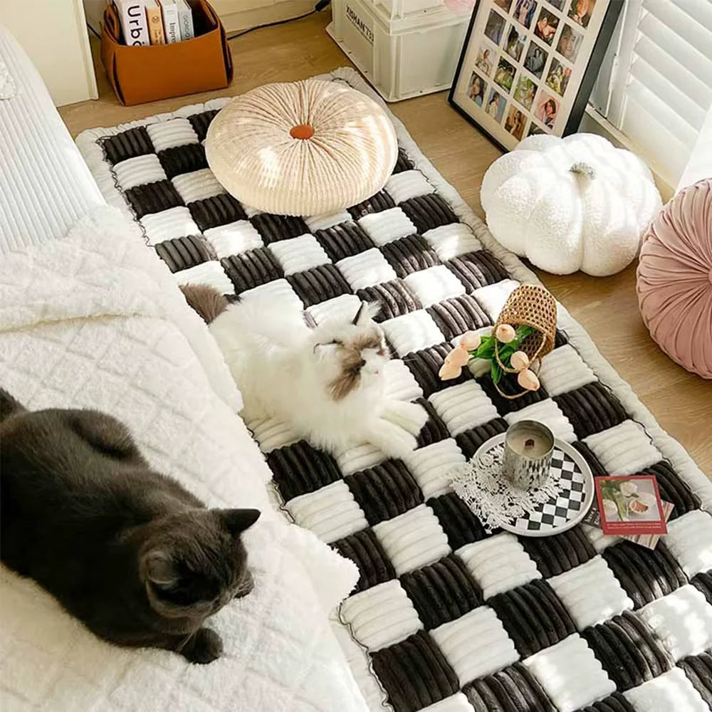 Anti Slip Waterproof Coral Fleece Dog Bed Car Mat