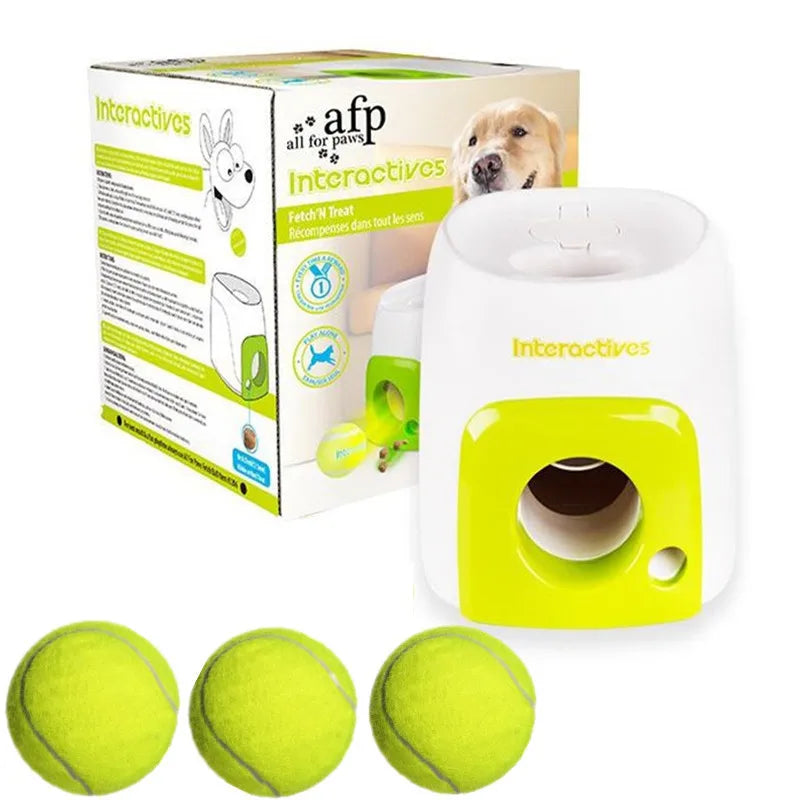 Interactive Smart Automatic Dog Ball Launcher With Food Reward