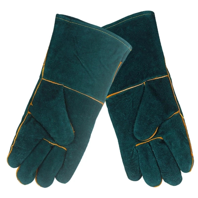 Leather Anti Bite Safety Gloves For Pet And Reptile Handling