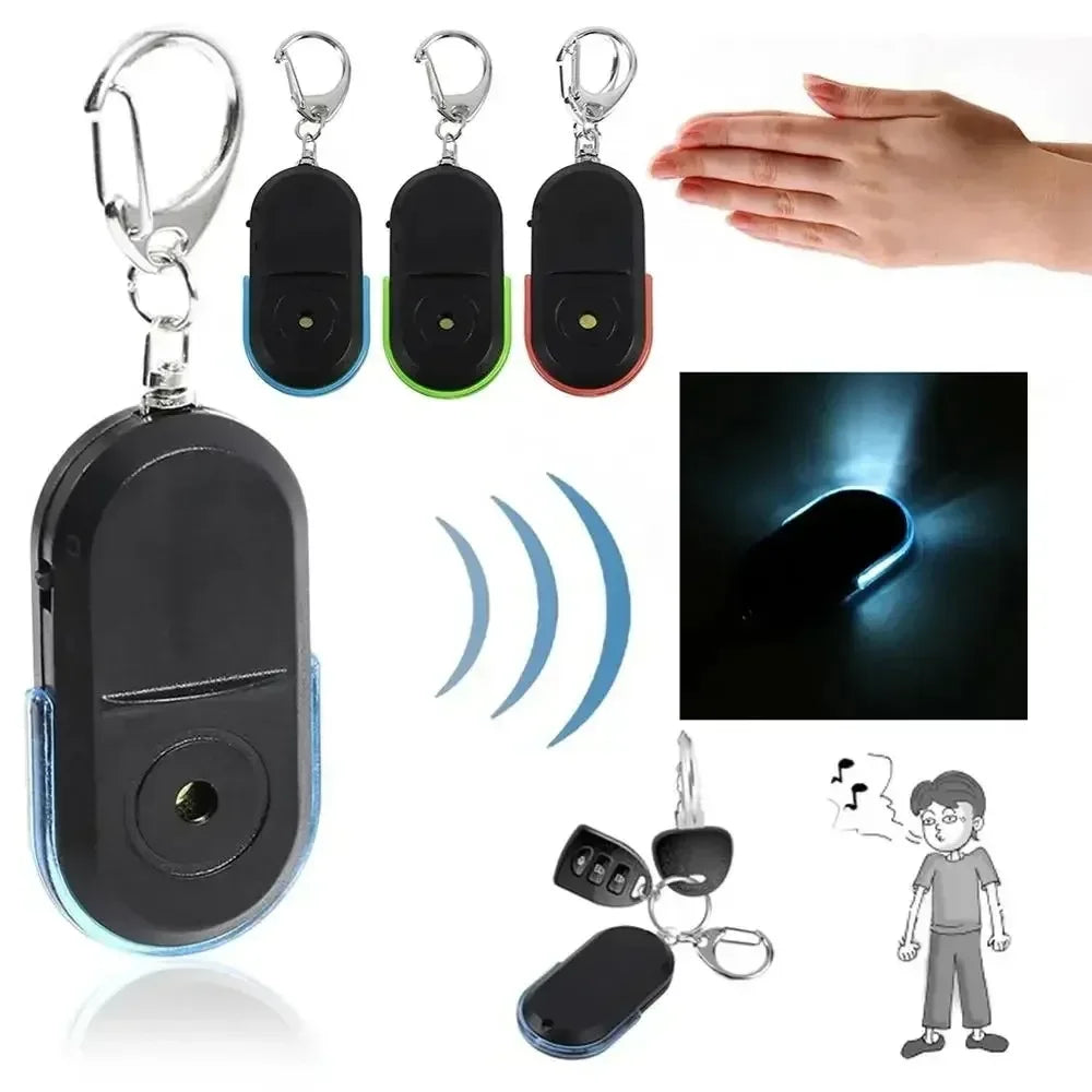 Smart Anti Lost Key Finder With Led Light Portable Keychain