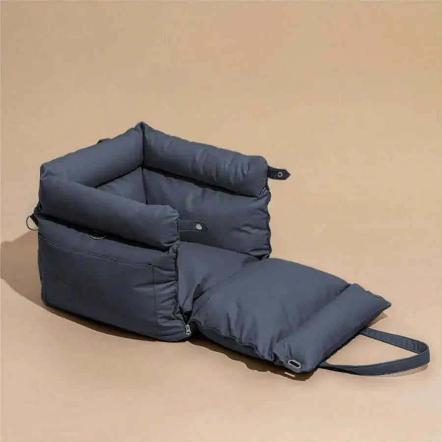 Detachable Pet Car Seat Cover With Portable Travel Dog Bed