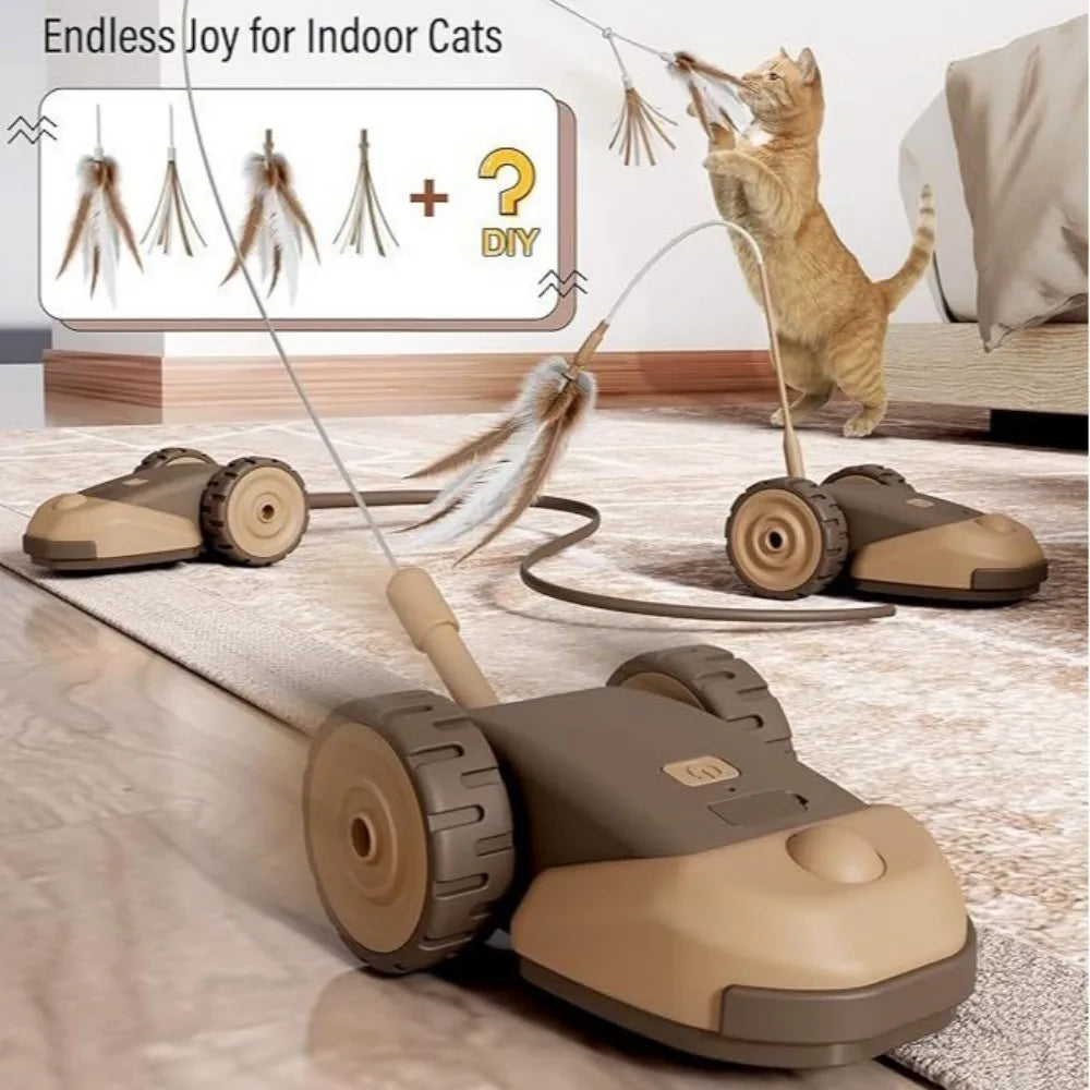 Automatic Moving Touch Wake Up Cat Toy With Interactive Modes