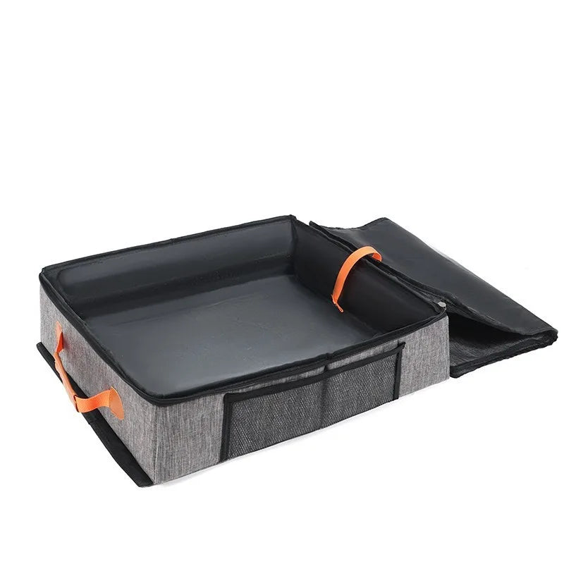 Portable Foldable Cat Litter Box Waterproof Travel Pet Toilet Tray