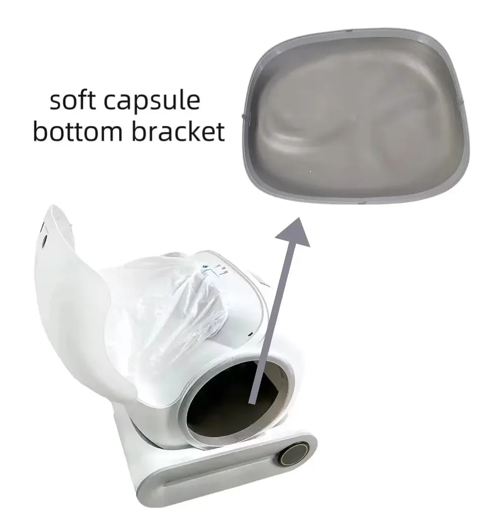 Tonepie Sandbox for cat accessories maintenance place the bottom mat automatic smart self-clean cat litter box