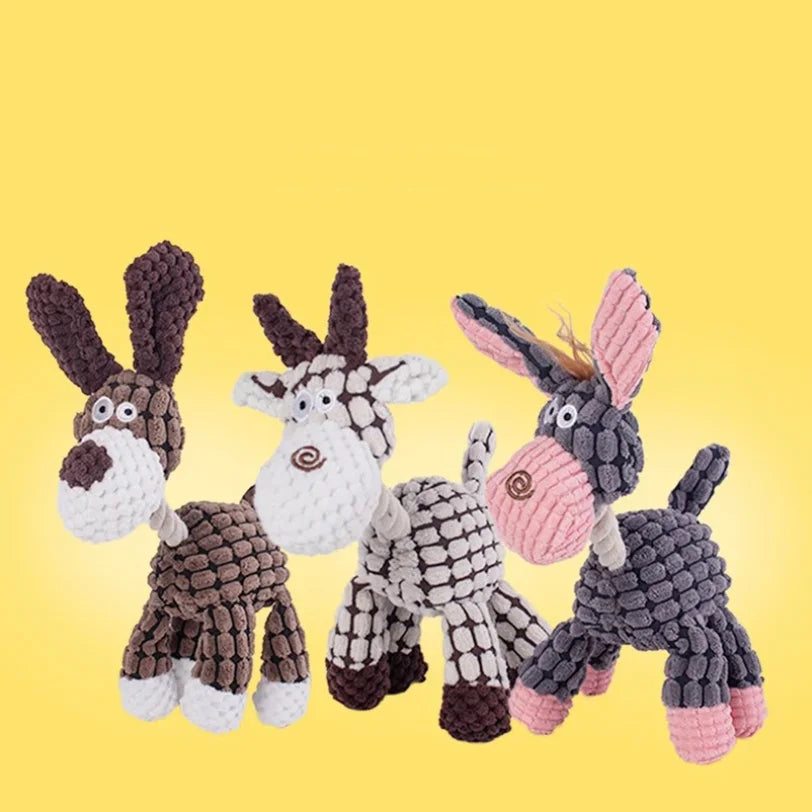 1PCS Pet plush toys for dogs, interactive, stress relieving, chew resistant toys, pet supplies