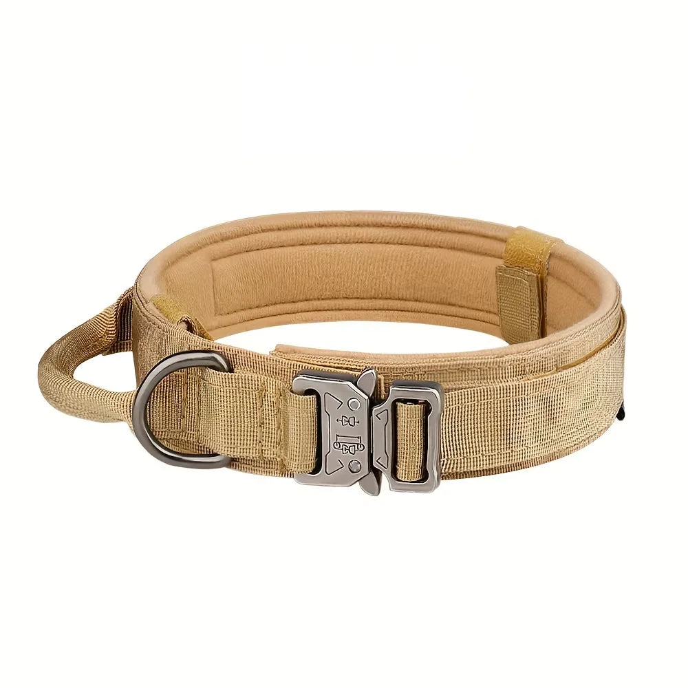 Tactical Nylon Dog Collar And Leash Set With Quick Release