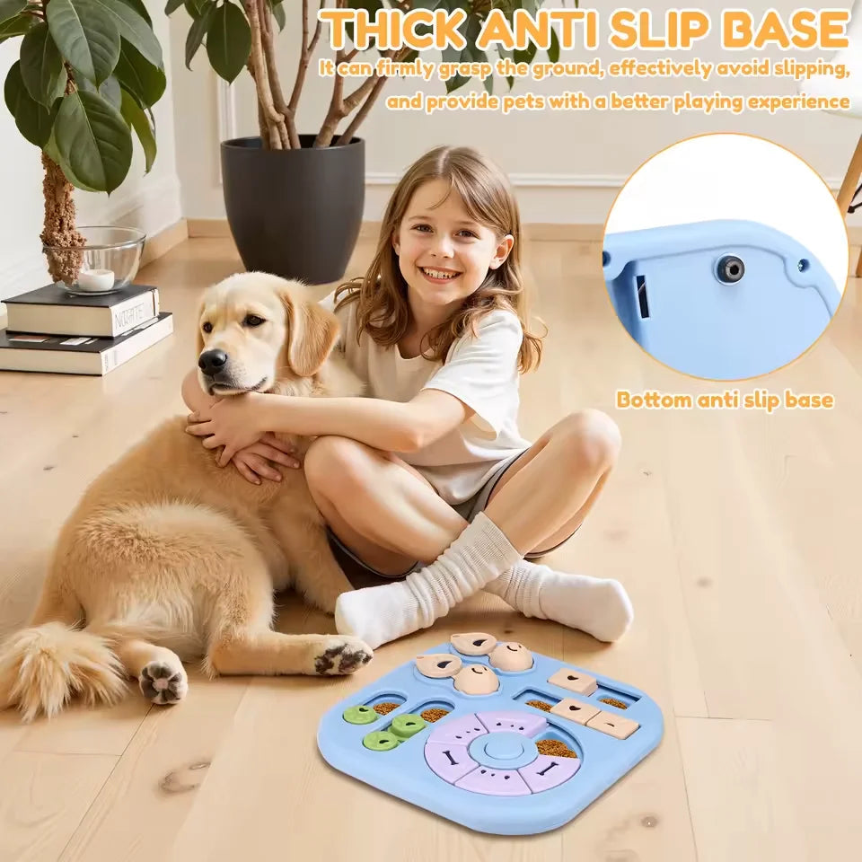 Interactive Pet Puzzle Feeder Toy For Dogs And Cats