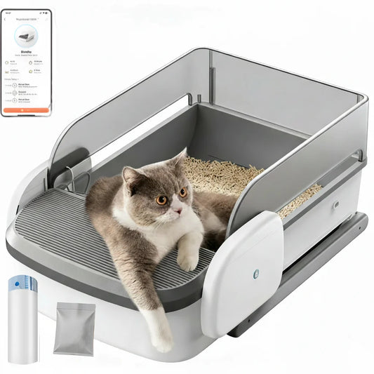 Automatic Self Cleaning Litter Box For Cats With App Control