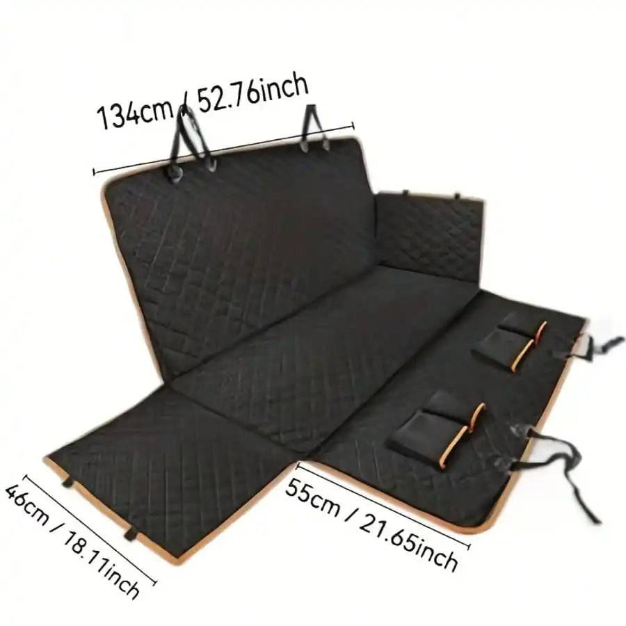 Waterproof Dog Car Seat Cover With Hammock And Side Flaps