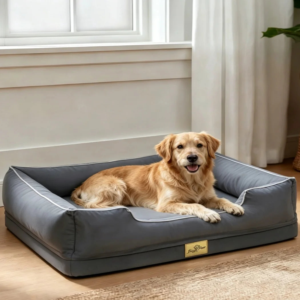 Borwart Orthopedic Dog Bed Sofa With Washable Waterproof Cover